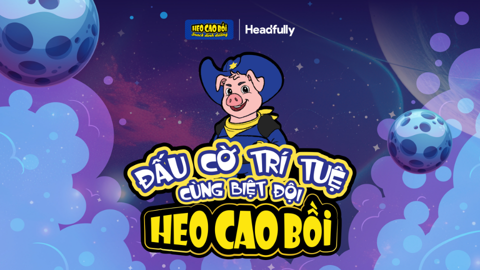 Boardgame Cờ Trí Tuệ Heo Cao Bồi cho chiến dịch ra mắt Xúc xích nhân bắp phô mai “Rương Kho Báu”