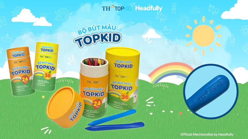 TH TOPKID x Headfully: Bộ bút màu TOPKID cho chiến dịch khuyến mãi mùa hè 2025