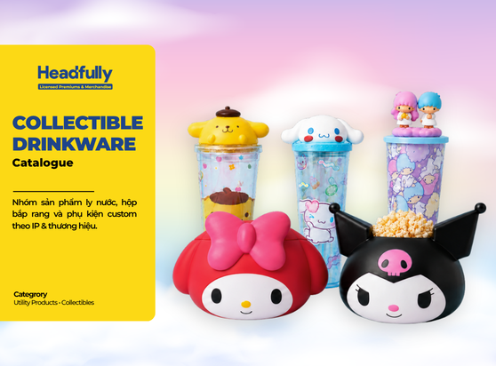 COLLECTIBLE DRINKWARE: Giải pháp Ly Bắp Nước dành cho ngành Movies & Entertainment