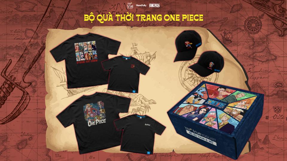 Chinh phục cộng đồng hâm mộ One Piece Việt Nam cùng bộ quà tặng thời trang từ TH true YOGURT